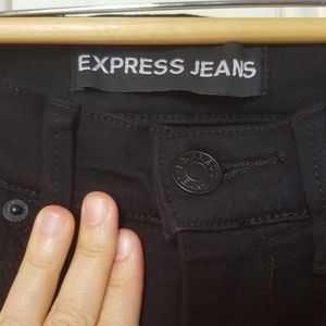 Express Black Jean Leggings 0Short